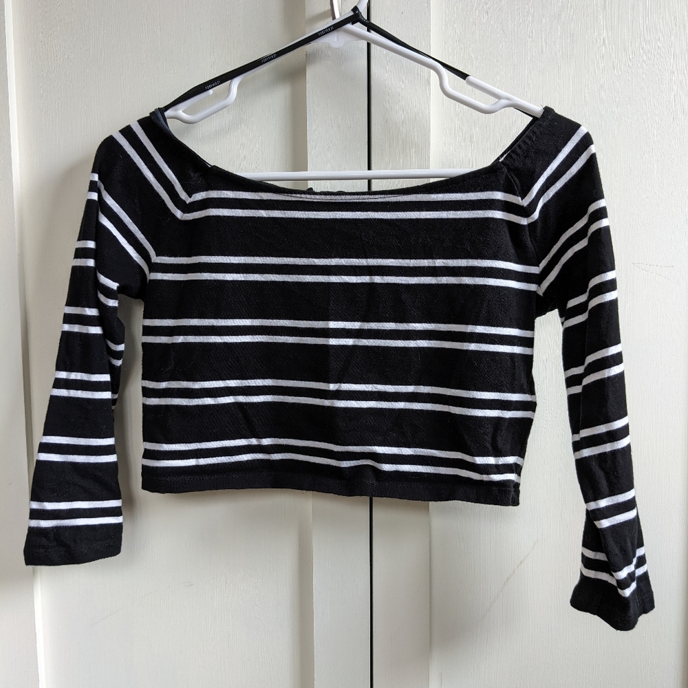 Forever 21 Striped Crop Top